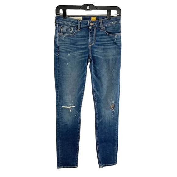 Pilcro - Anthropologie Stet Distressed Skinny Jeans Women's Waist Size 26 - Picture 1 of 9